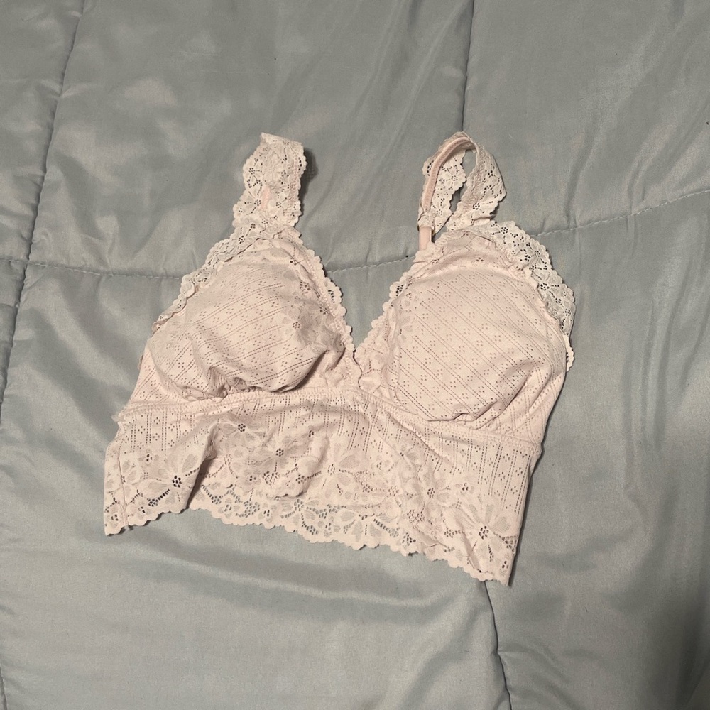light pink aerie bralette top
